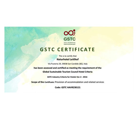 GSTC Zertifikat